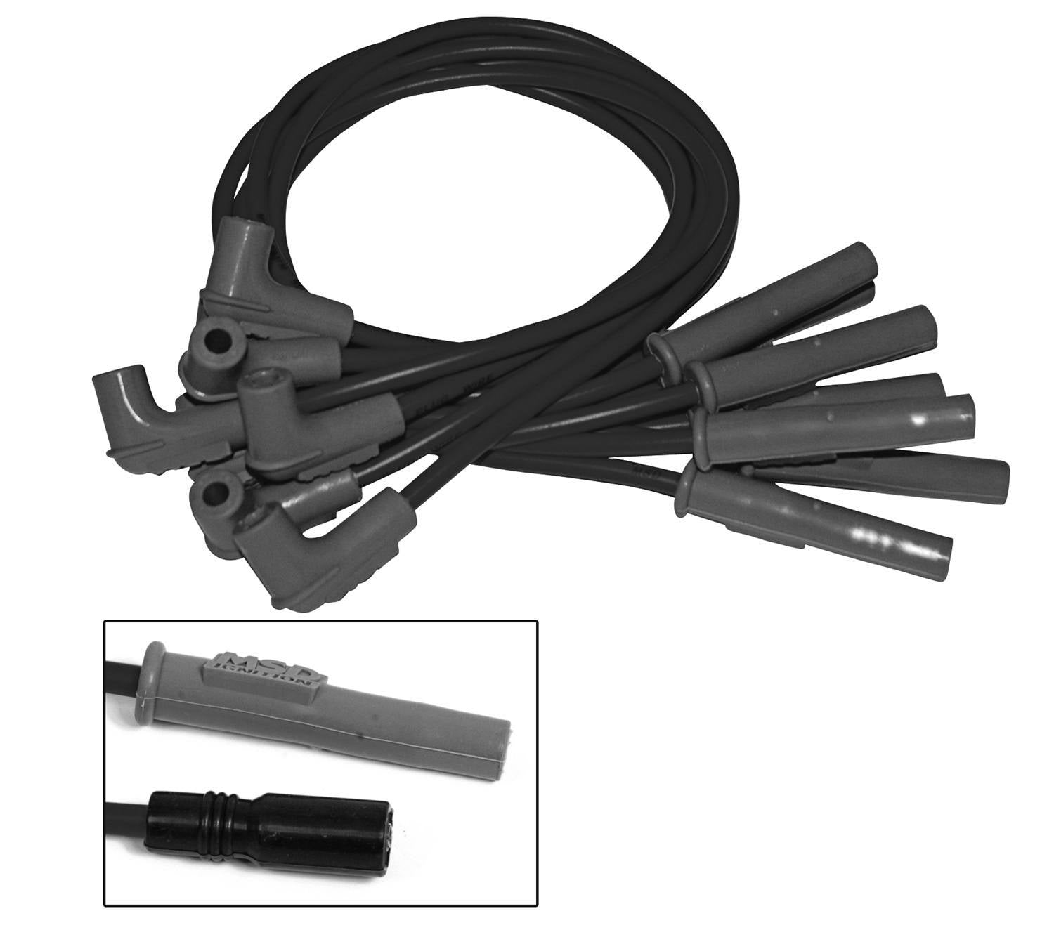 8.5mm Wire Set - GM LS Series w/Remote Coil Spark Plug Wires MSD