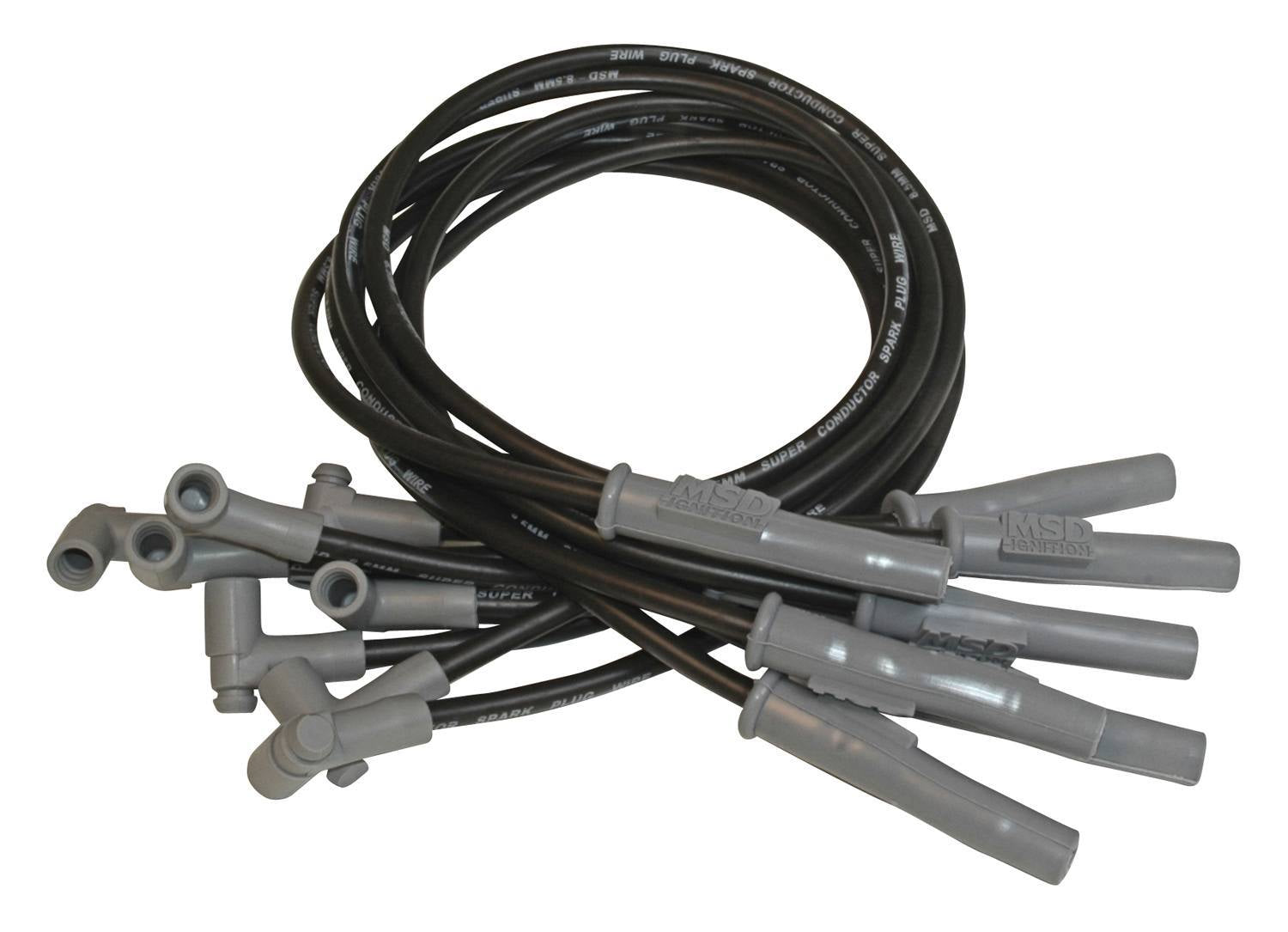 8.5MM Spark Plug Wire Set - Black Spark Plug Wires MSD