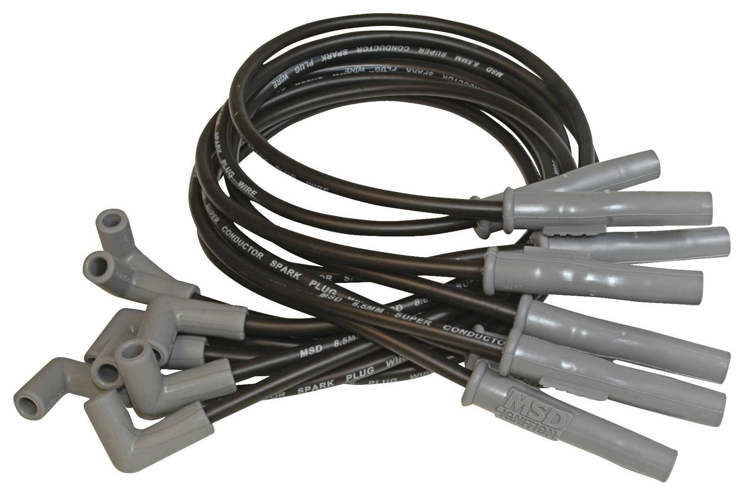8.5MM Spark Plug Wire Set - Black Spark Plug Wires MSD