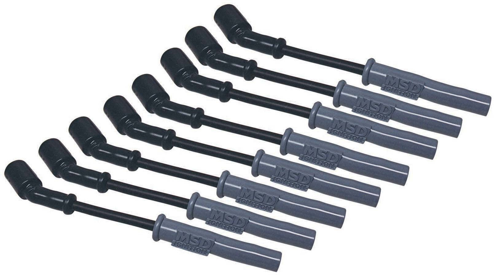8.5MM Spark Plug Wire Set - Black Spark Plug Wires MSD