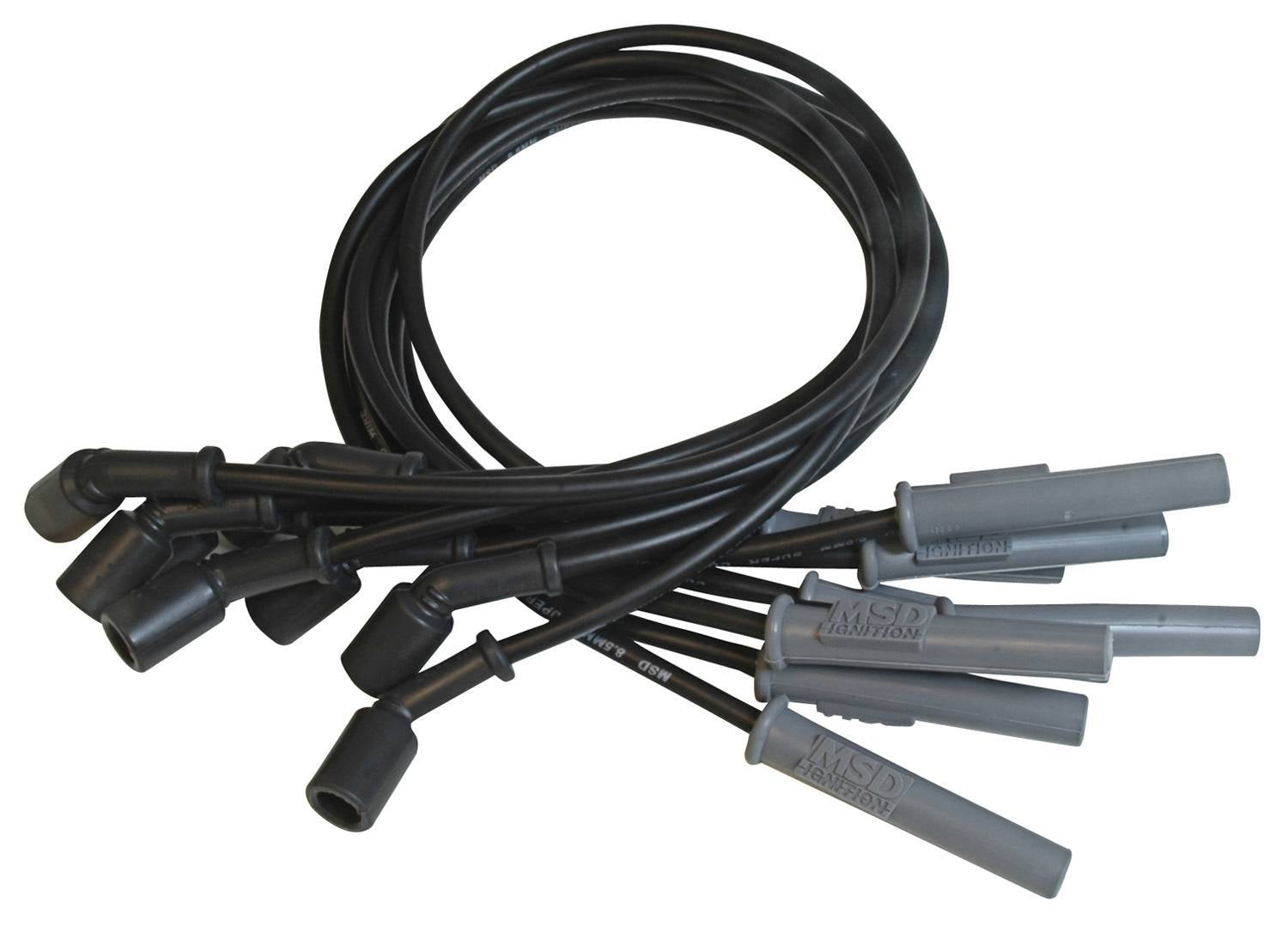 8.5MM Spark Plug Wire Set - Black Spark Plug Wires MSD