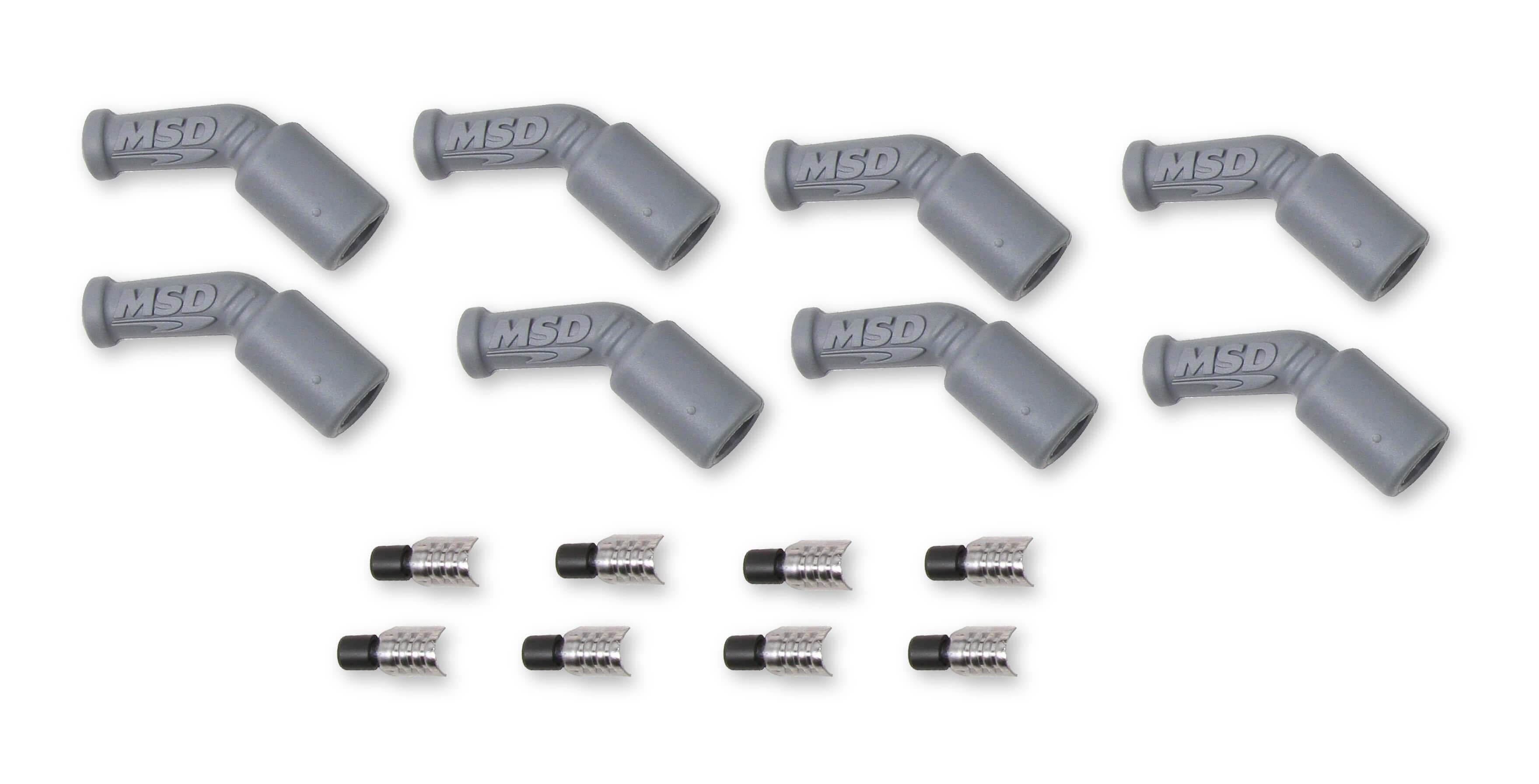 MSDLS1 45 Degree Boot & Terminal Kit (8pk) Spark Plug Boots MSD