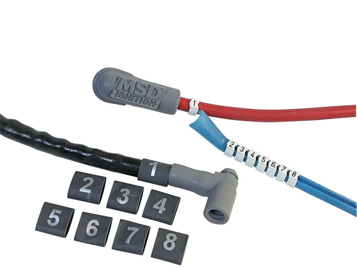 8.5MM Wire Cyl Markers Spark Plug Wire Markers MSD