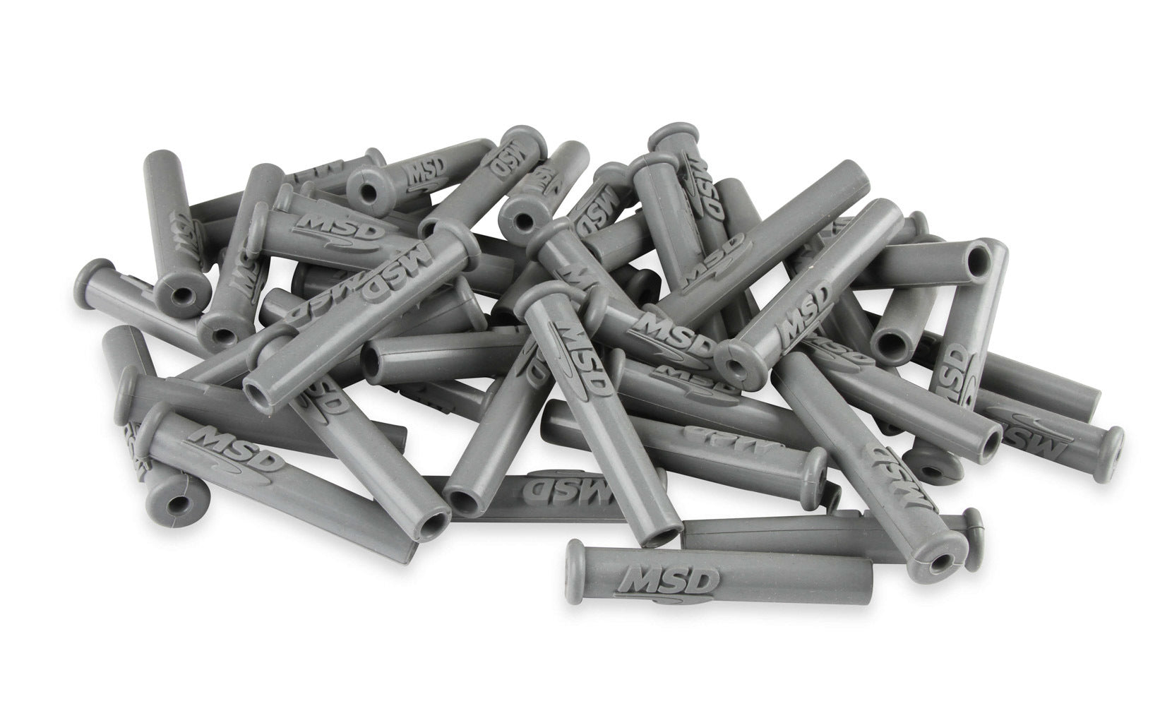 Spark Plug Boot Straight Gray Silicone 50pk Spark Plug Boots MSD