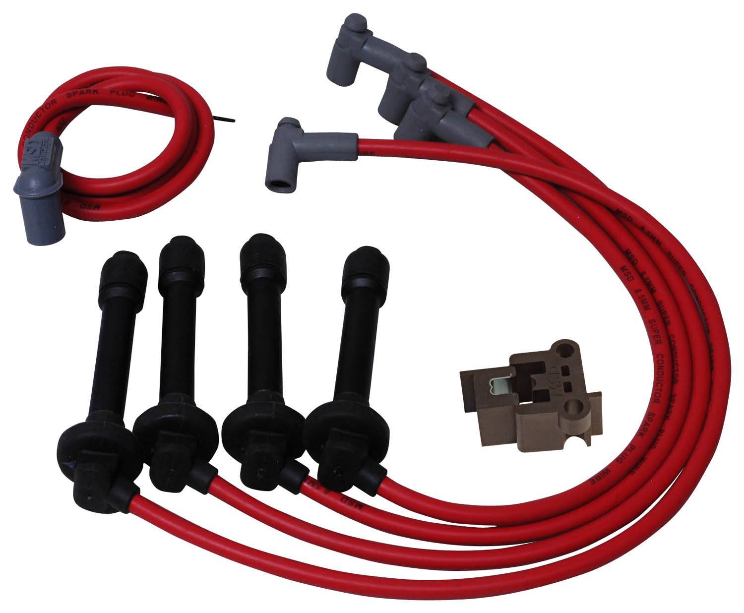 8.5mm Plug Wire Set - 92-00 Honda 1.6L Spark Plug Wires MSD
