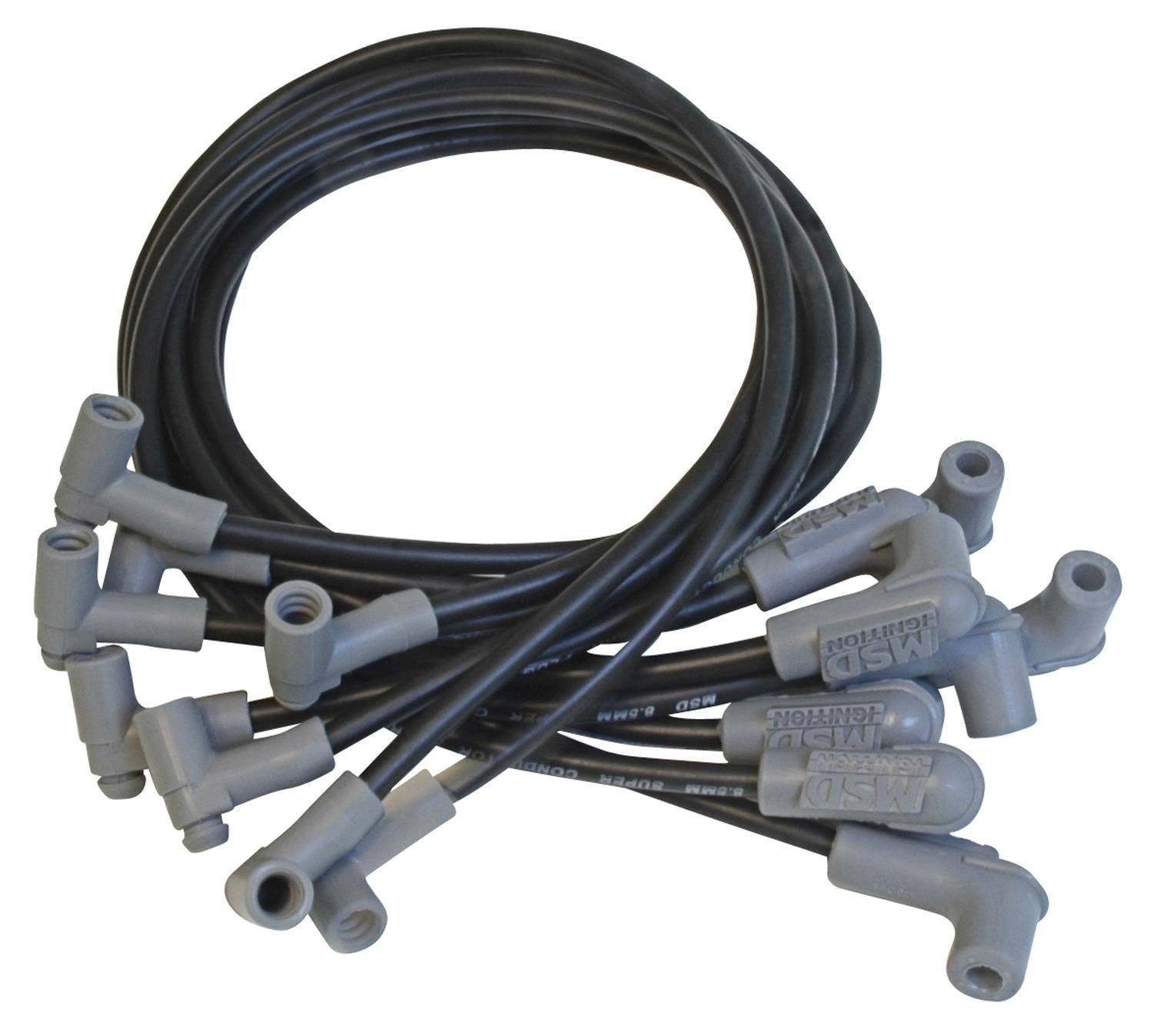 8.5mm Wire Set - SBC w/HEI Tower Cap Spark Plug Wires MSD
