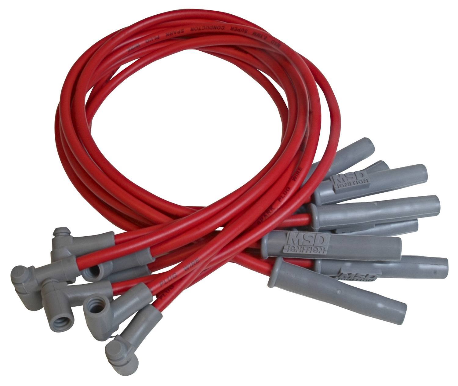 8.5MM Spark Plug Wire Set - Red Spark Plug Wires MSD