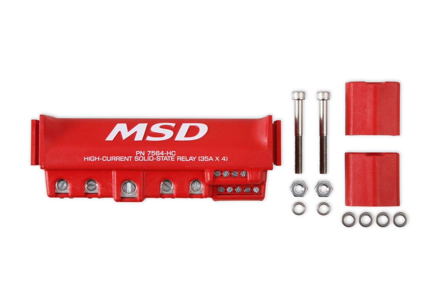 High-Current Solid State Relay 35 Amp x 4 Red Relays/Relay Kits MSD