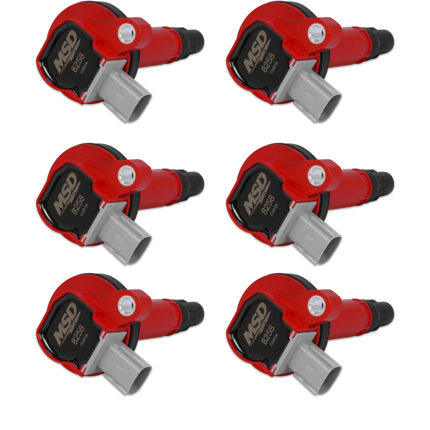 Coils 6pk Ford Eco-Boost 3.5L V6 10-13 Red Ignition Coils MSD