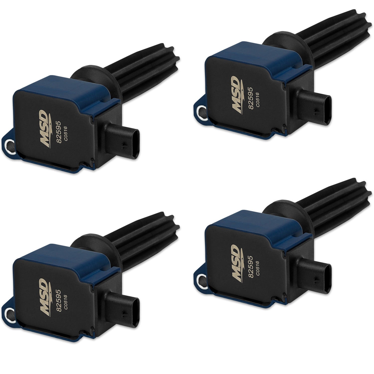Coil 4pk Ford Eco-Boost 2.0L/2.3L Blue Ignition Coils MSD