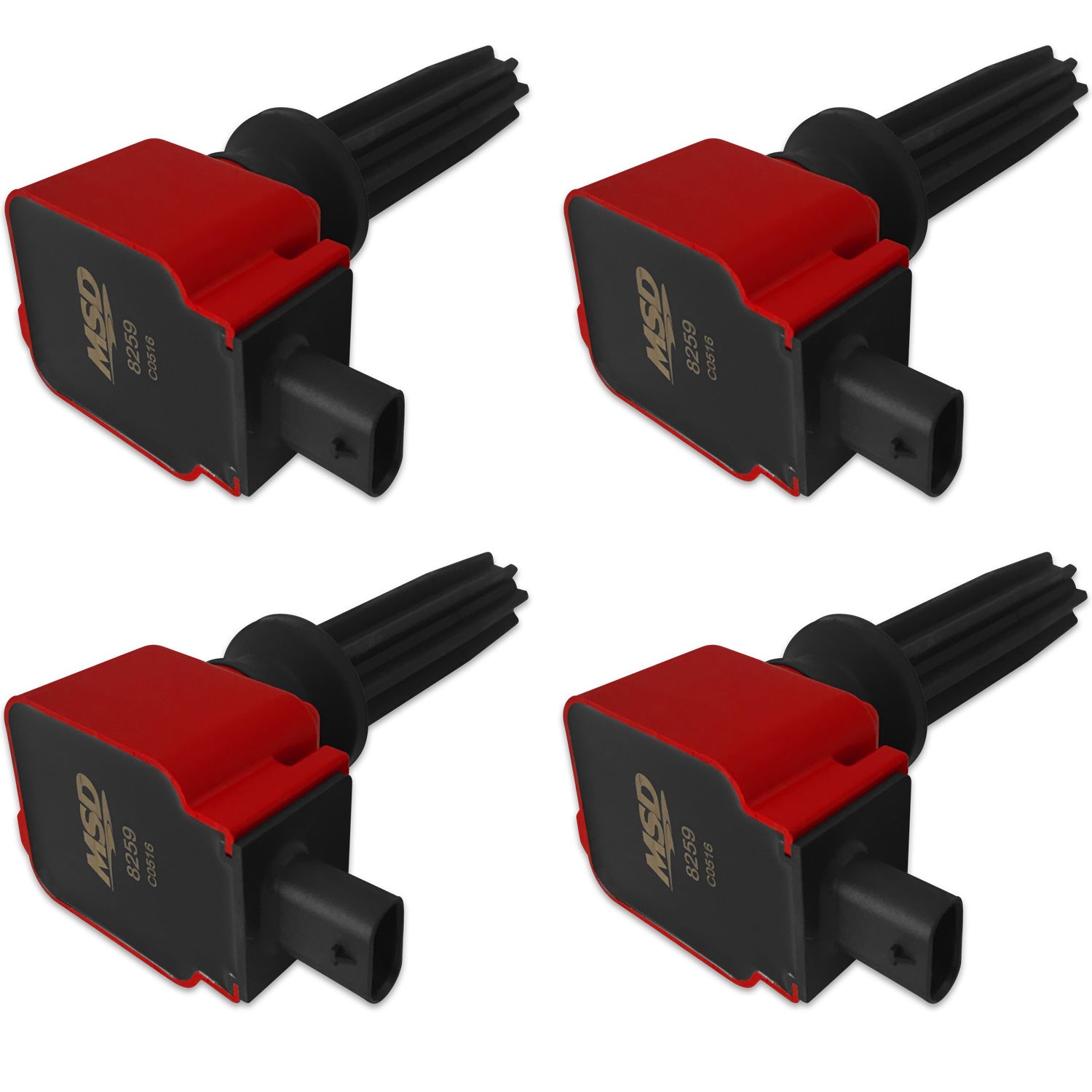 Coil 4pk Ford Eco-Boost 2.0L/2.3L Red Ignition Coils MSD
