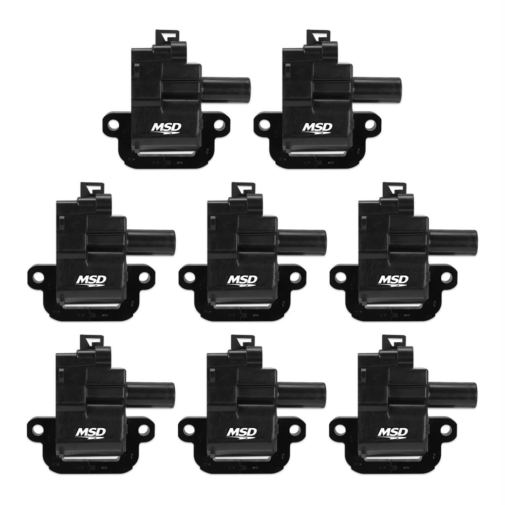 Coils GM 98-06 (LS1/6) 8-Pack - Black Ignition Coils MSD