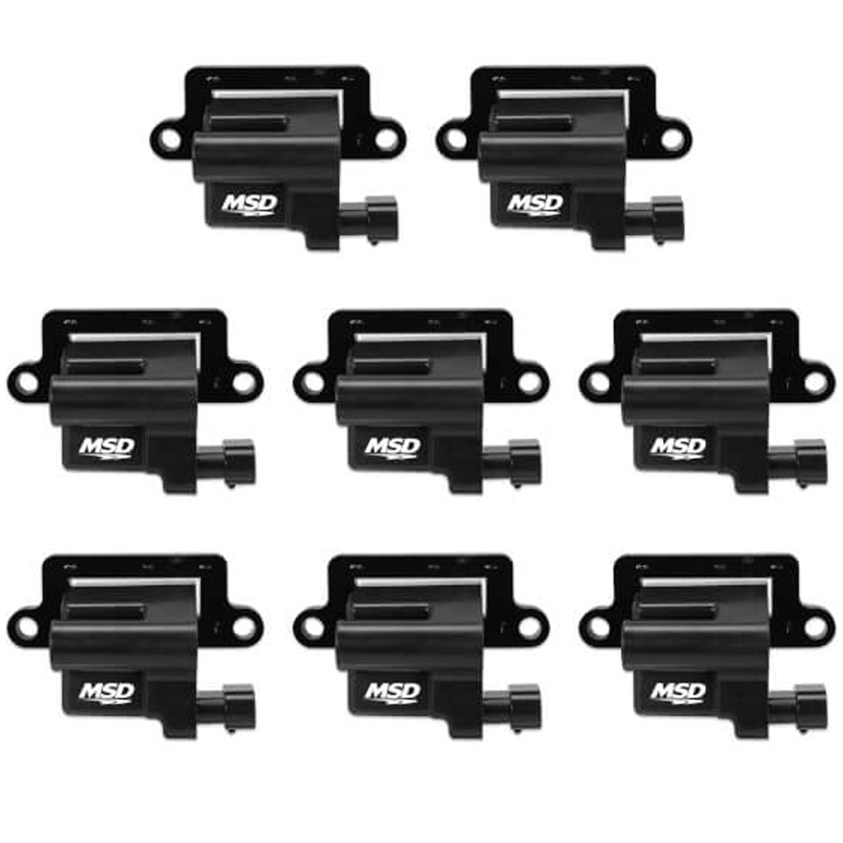 Coil GM L-Series Truck 99-09 MSD Black 8pk Ignition Coils MSD