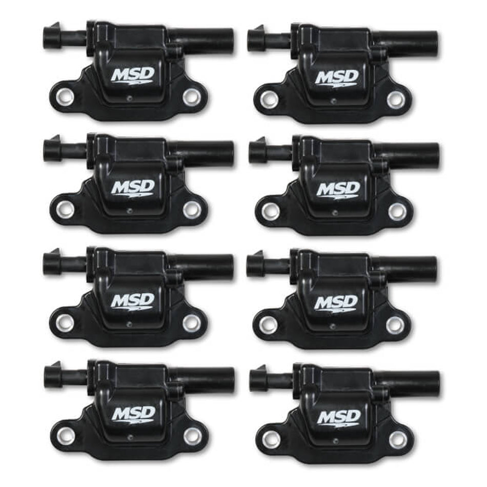 Coil Black Square GM V8 2014-Up 8pk Ignition Coils MSD