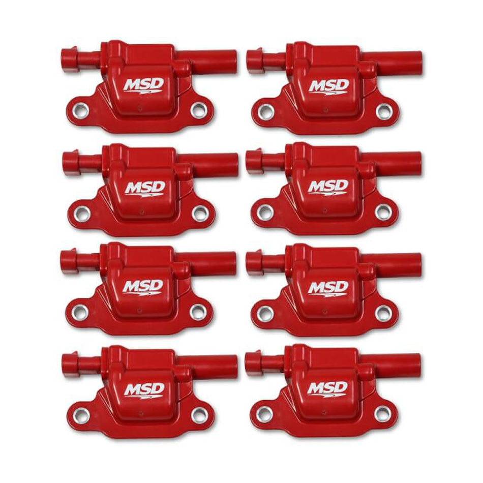 Coil Red Square GM V8 2014-Up 8pk Ignition Coils MSD