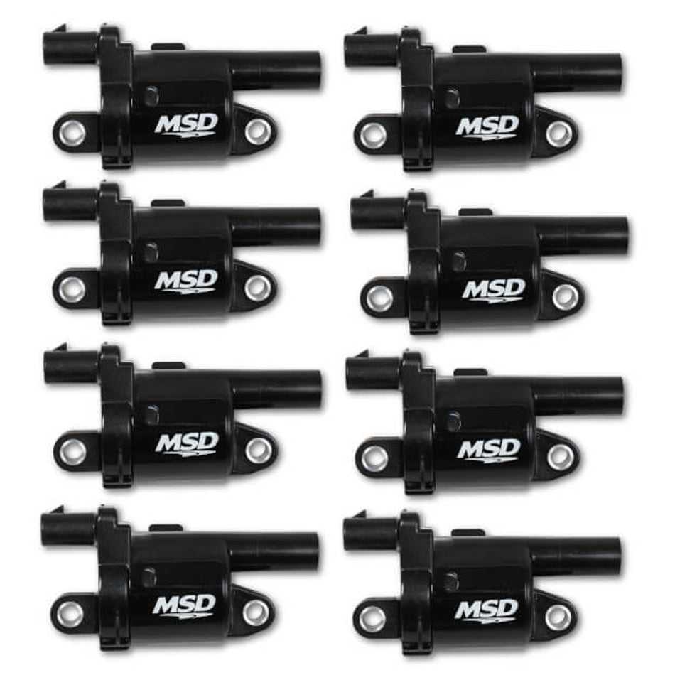 Coil Black Round GM V8 2014-Up 8pk Ignition Coils MSD