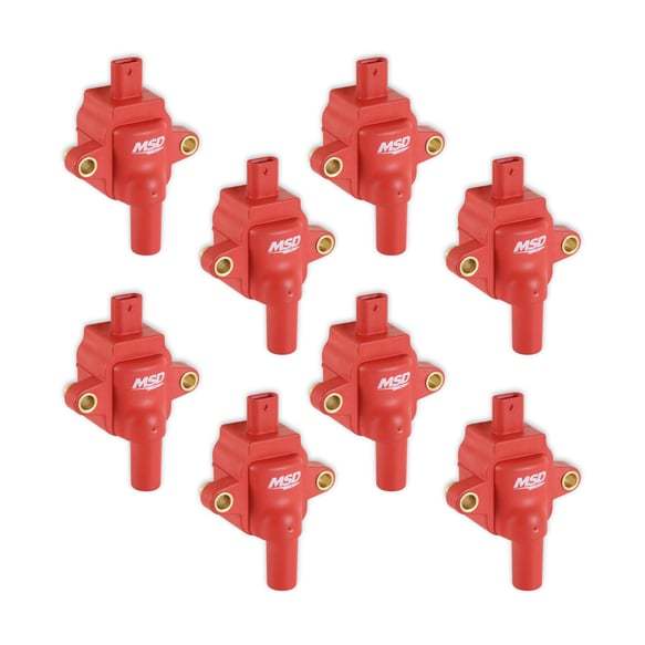 Coil Ford Godzilla 7.3L 8-Pack Red Ignition Coils MSD