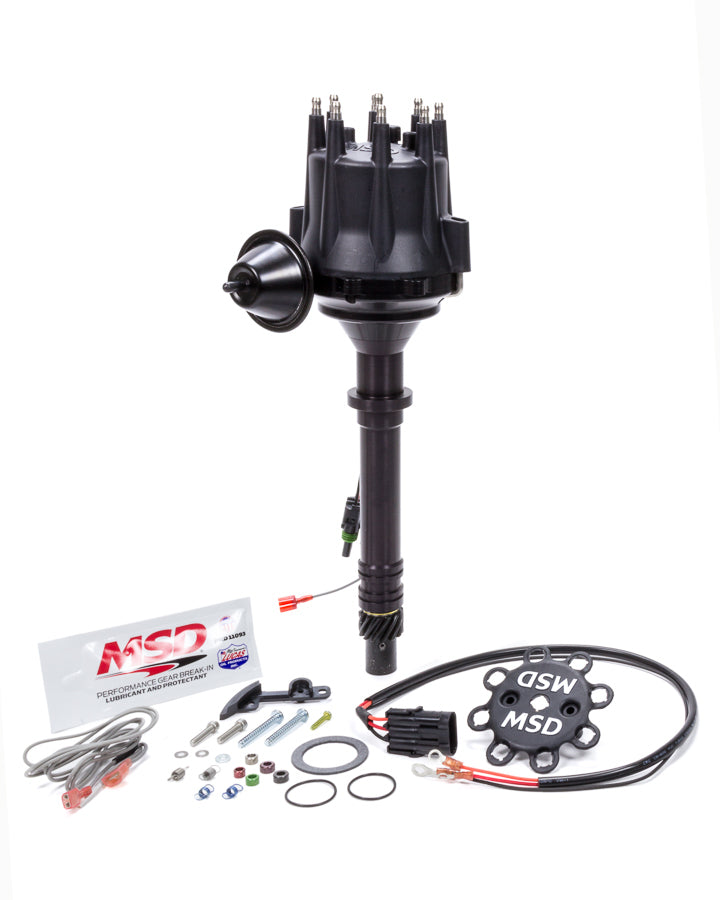 Chevy V8 Billet RTR Distributor - Black Distributors MSD