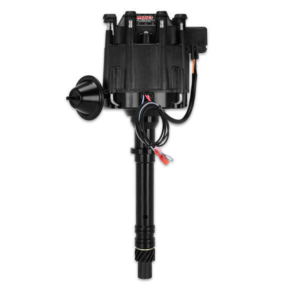 Chevy V8 HEI Billet Distributor Black Finish Distributors MSD