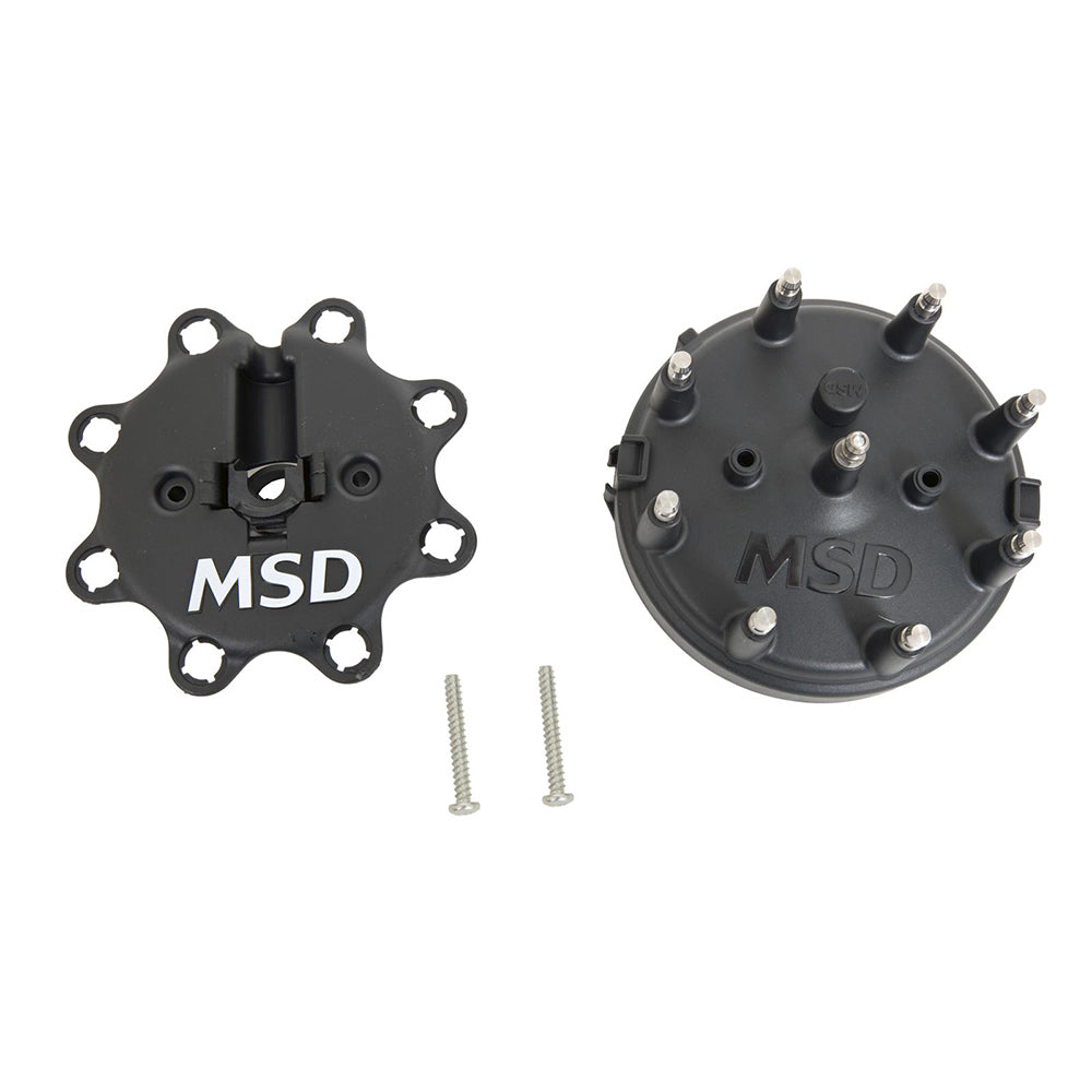 Distributor Cap - Ford HEI- Black Distributor Caps MSD