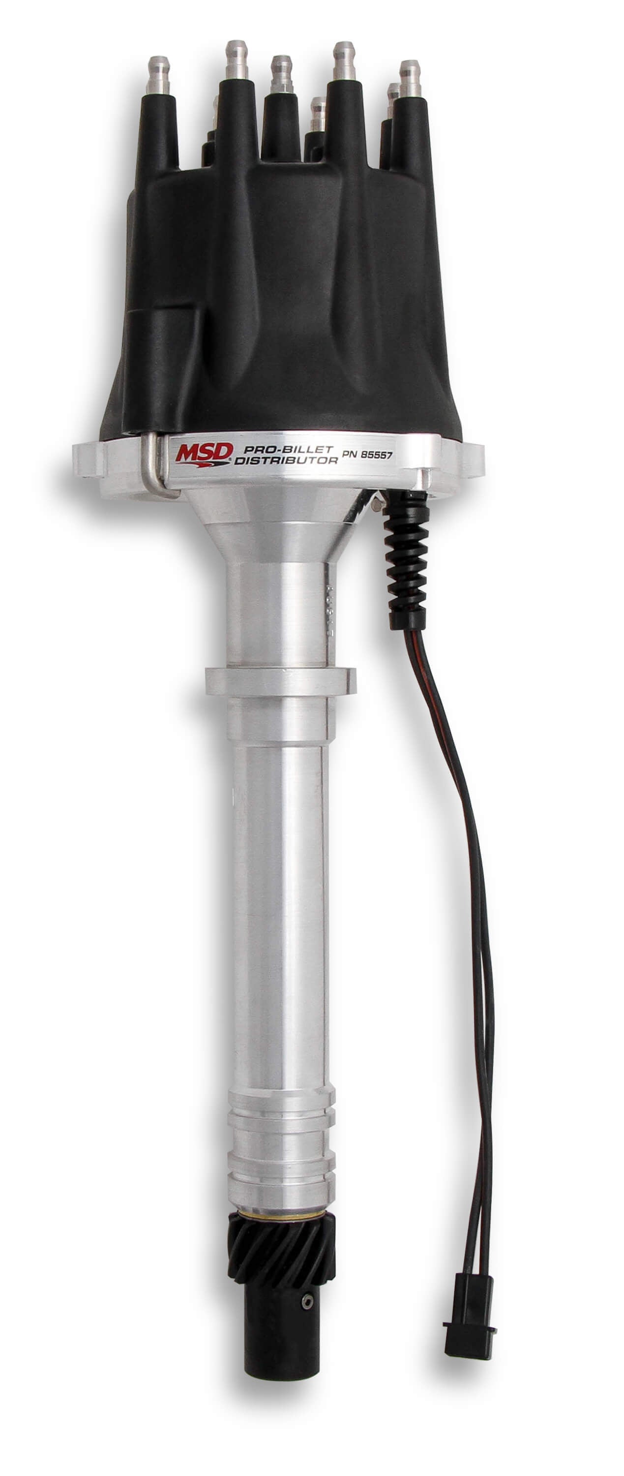 Chevy V8 Distributor Pro-Billet w/Black Cap Distributors MSD