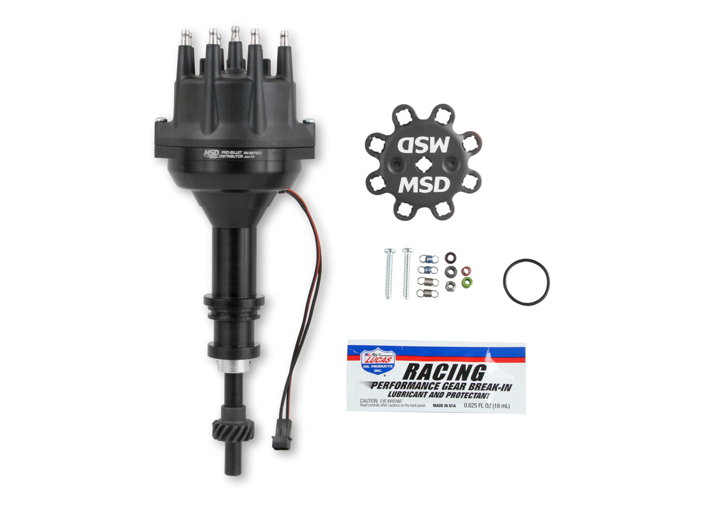 SBF 351W Pro Billet Distributor w/Steel Gear Distributors MSD