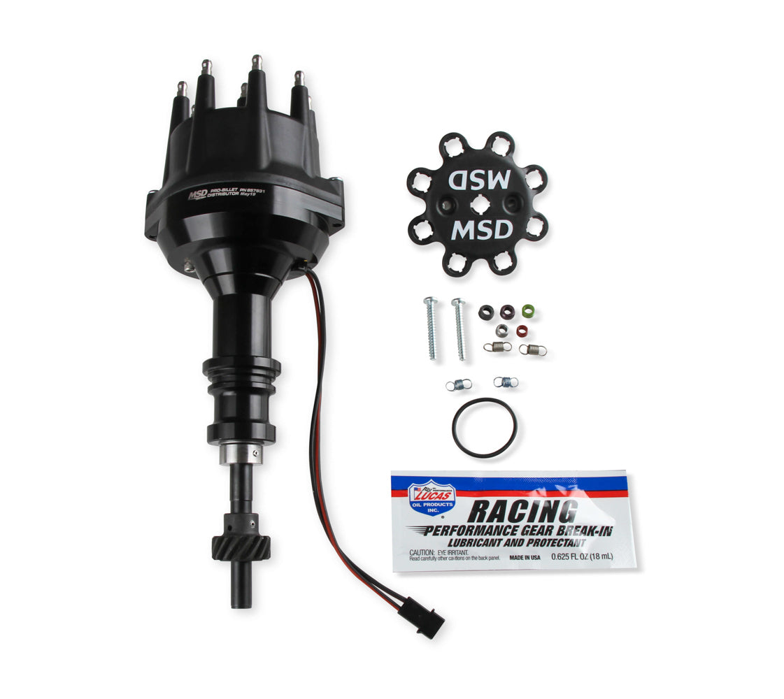 Pro-Billet Distributor SBF 302 w/Steel Gear Distributors MSD