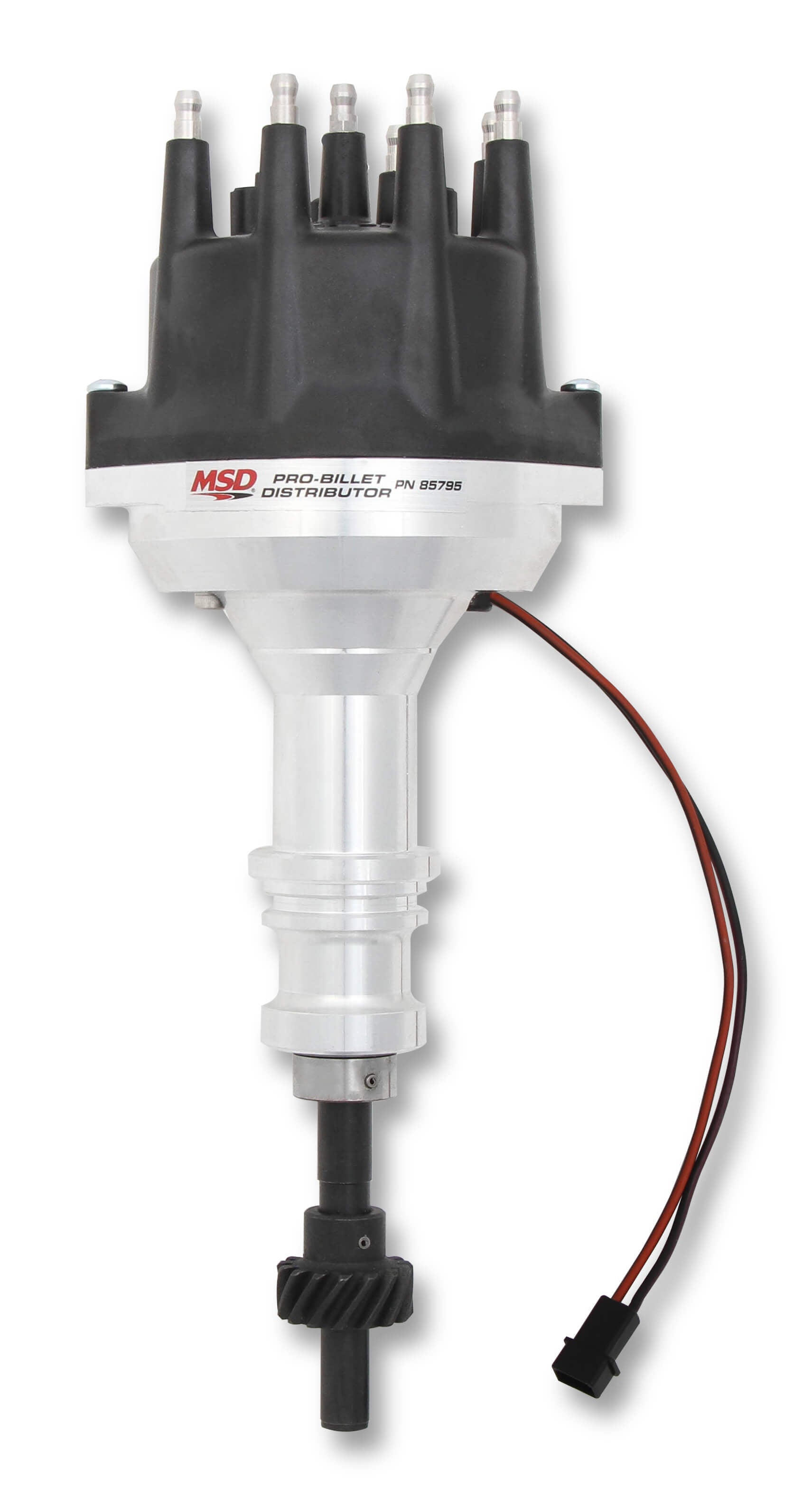 SBF 302 Distributor Pro-Billet w/Black Cap Distributors MSD