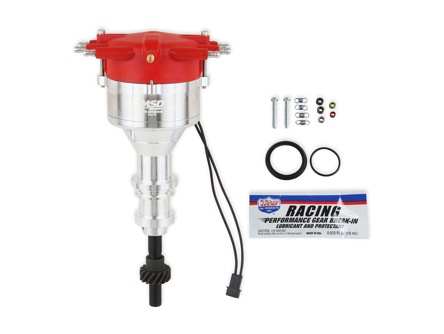 Billet Distributor SBF 351W w/Crab Cap Distributors MSD