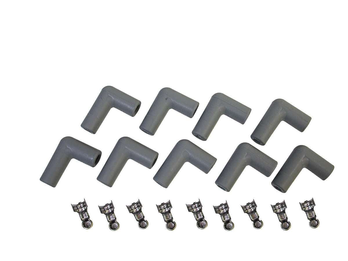 Boot & Terminal Kit - 90 Degree (9pk) Spark Plug Wire Terminals MSD