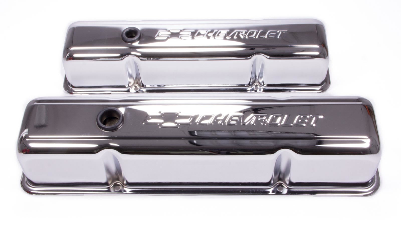 SBC Chrome Bowtie V/C's - Tall w/Baffle Engine Valve Cover Proform