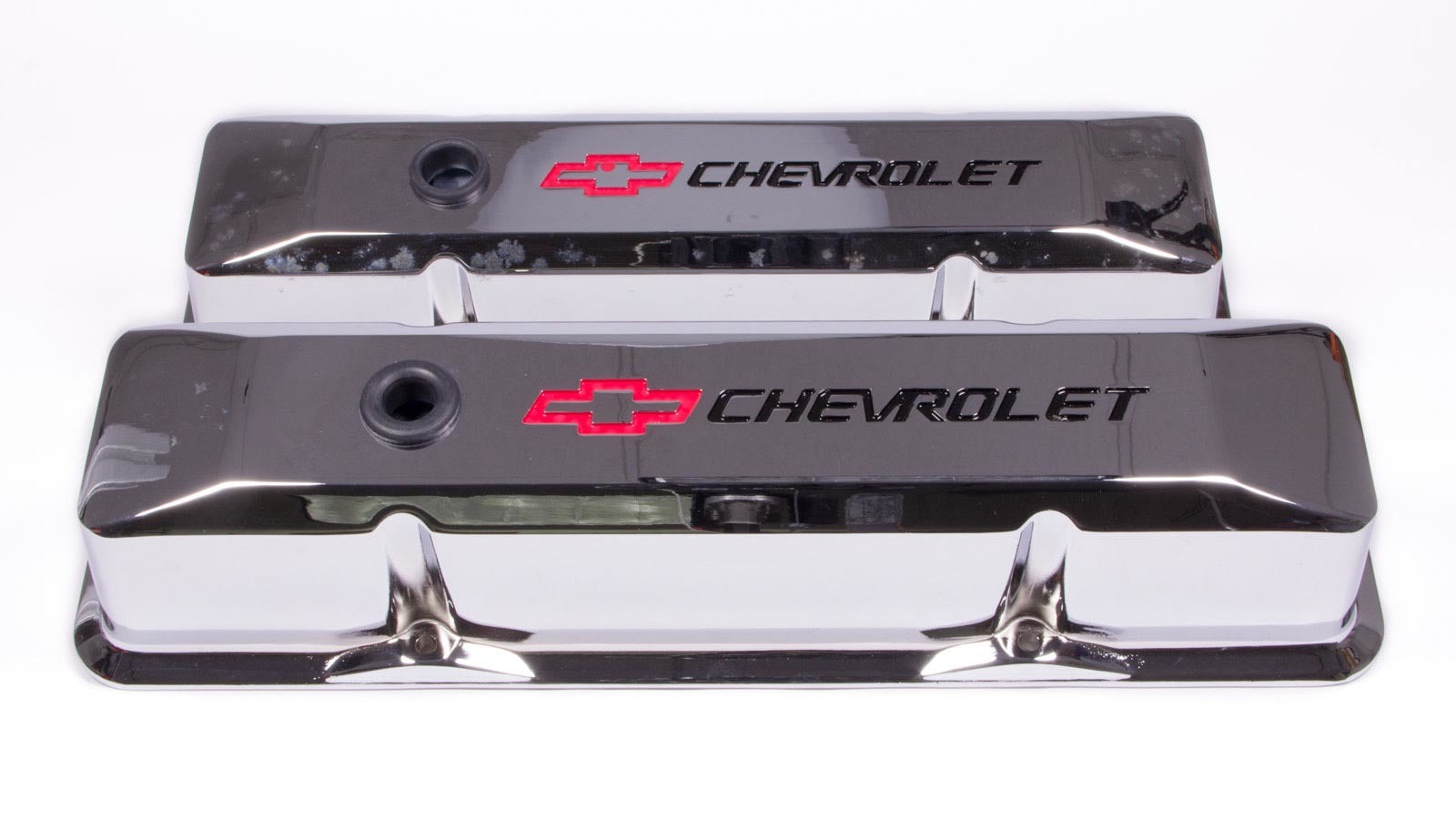 SBC Chrome Die Cast V/C's - Tall w/Baffle Engine Valve Cover Proform