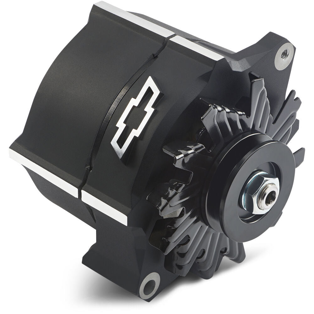 Alternator Raised Bowtie Emblem Black Crinkle Alternators/Generators and Components Proform