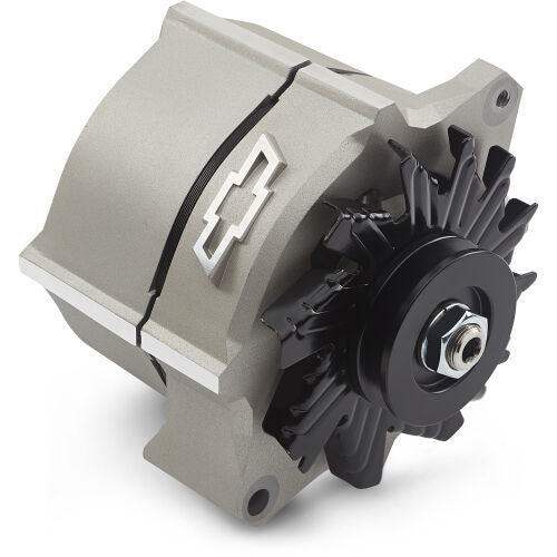 Alternator Raised Bowtie Emblem Cast Gray Crinkle Alternators/Generators and Components Proform