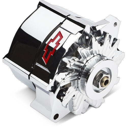 Alternator Recessed Red Bowtie Emblem Chrome Alternators/Generators and Components Proform
