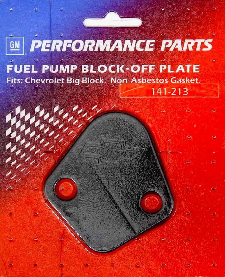 BBC Fuel Pump Block-Off Plate Black Crinkle Fuel Pump Block-Off Plate Proform
