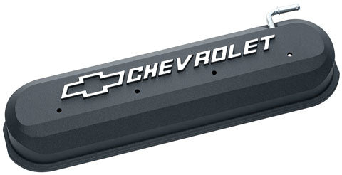 GM LS Valve Covers - Blant Edge - Blk Crinkle Valve Covers Proform