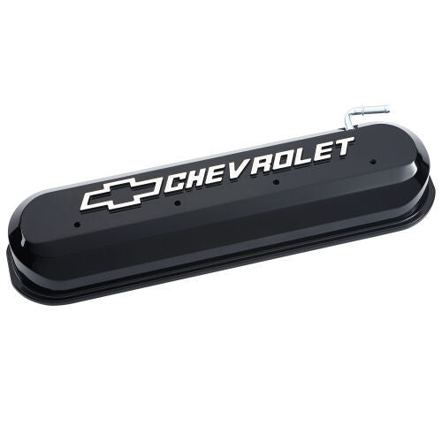 LS Valve Covers Slant Edge Liquid Black Valve Covers Proform