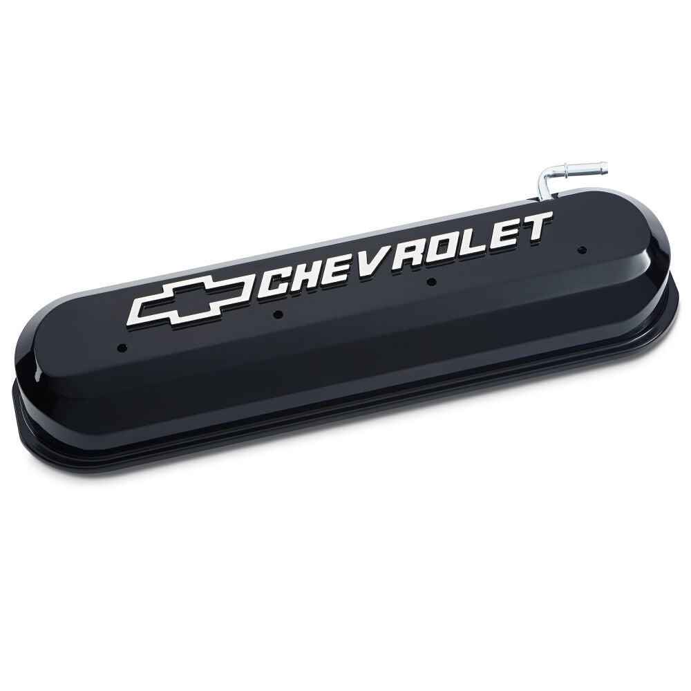 LS Valve Covers Slant Edge Liquid Black Valve Covers Proform