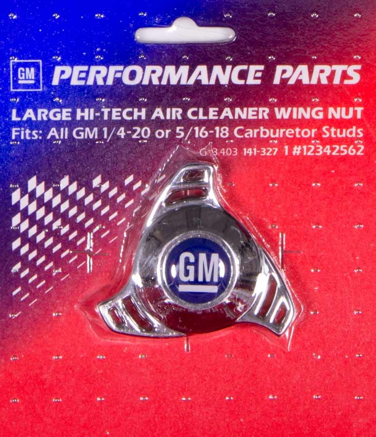 Air Cleaner Center Nut- Large Hi Tech GM Logo Air Cleaner Mounting Nut Proform