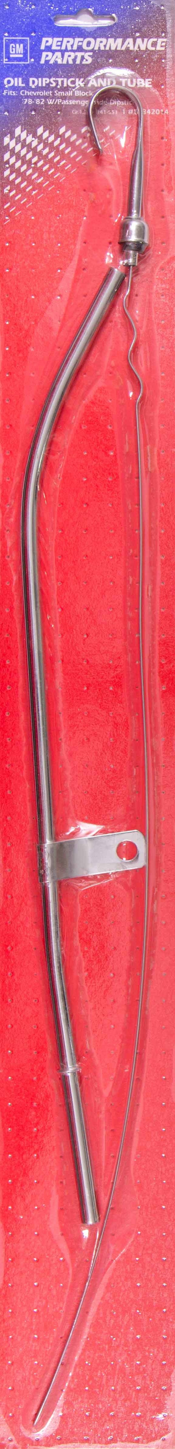 78-81 SBC Chrome Bowtie Oil Dipstick Engine Oil Dipsticks Proform