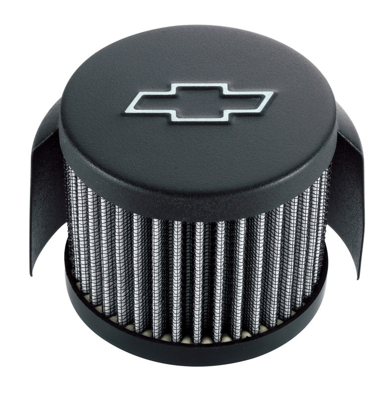 Push In Breather Chevy Bowtie Emblem w/Hood Engine Crankcase Breather Cap Proform