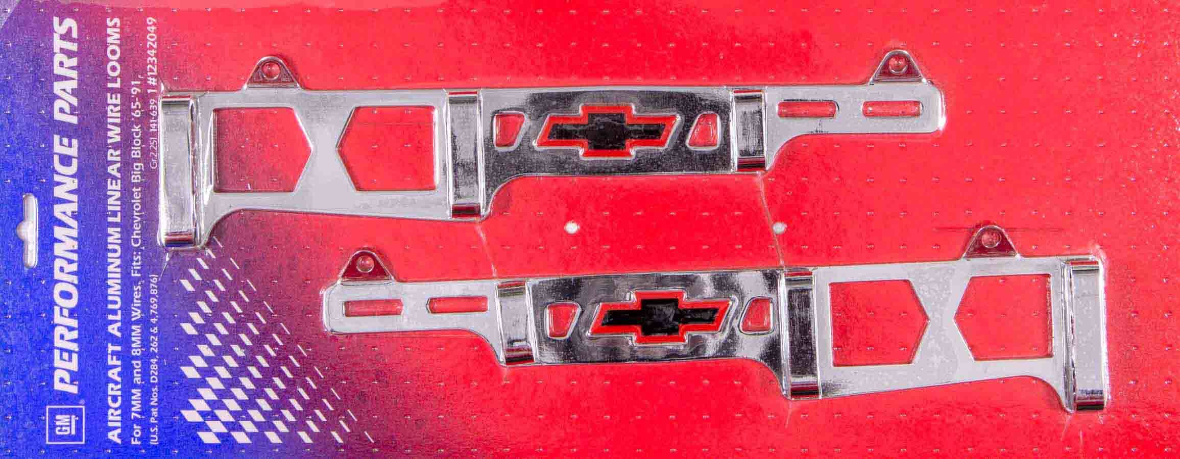 65-91 BBC Bowtie Wire Looms 2pcs Spark Plug Wire Holder Proform