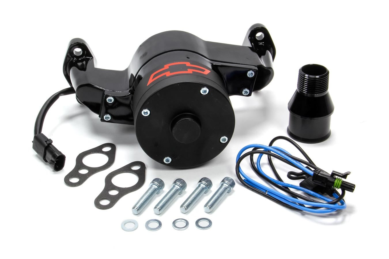 SBC Bowtie Black Elect Water Pump Engine Water Pump Proform
