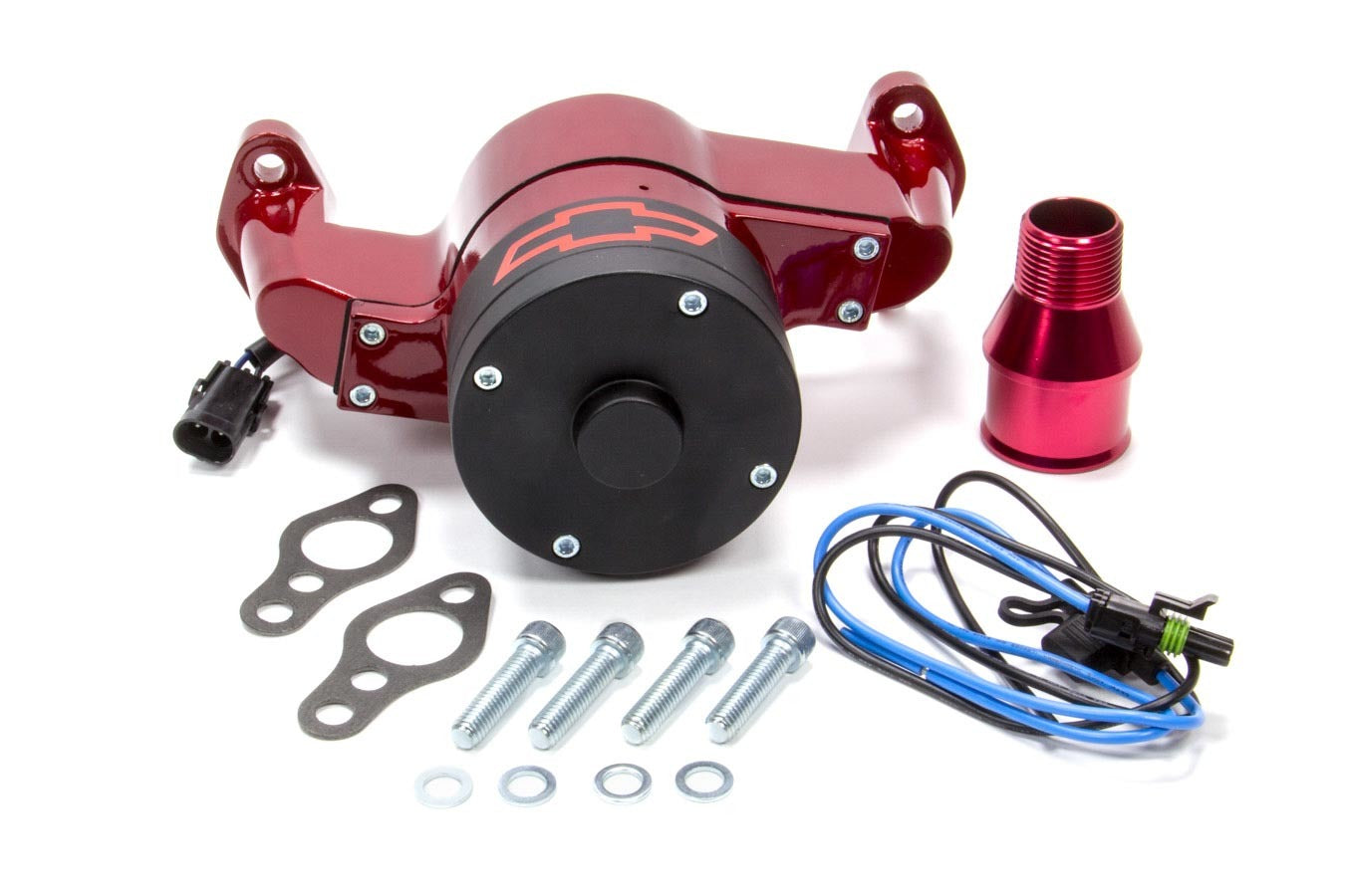 SBC Bowtie Red Elect Water Pump Water Pumps - Electric Proform
