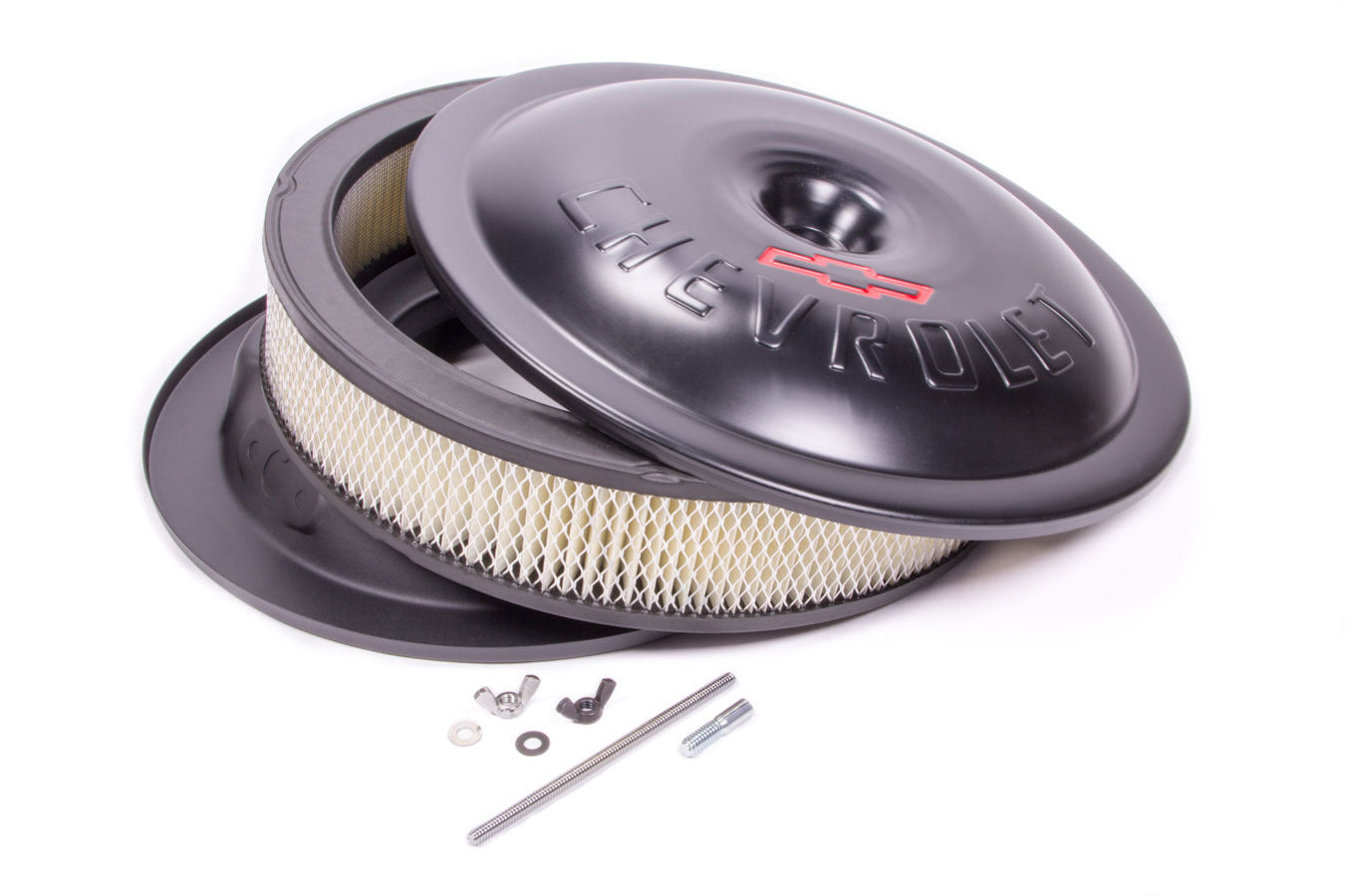 14in Black Aluminum A/C Bowtie Logo Air Cleaner Assembly Proform