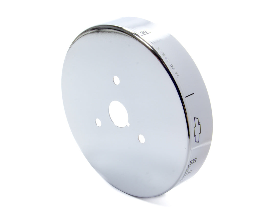 SBC 8in Balancer Cover Chrome Engine Harmonic Balancer Cover Proform