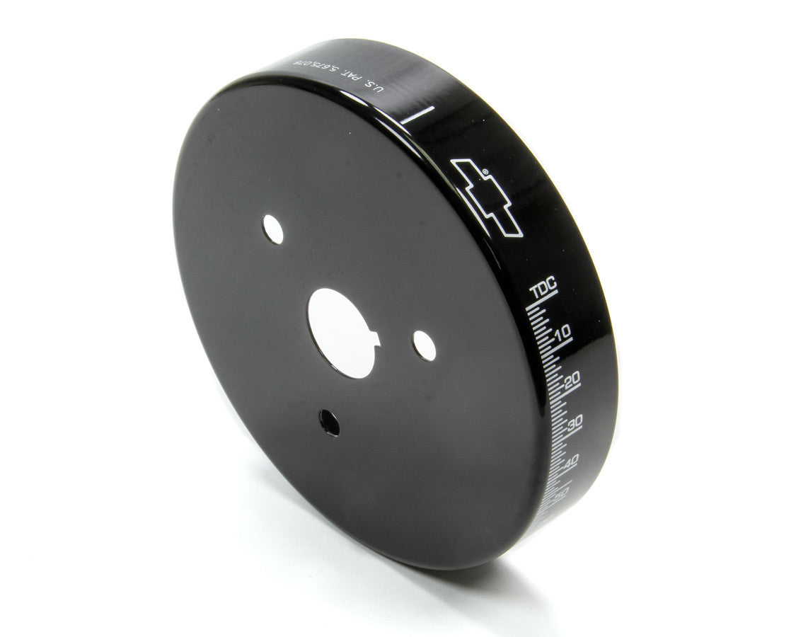 SBC 6 3/4in Balancer Cover Black Harmonic Balancer Covers Proform