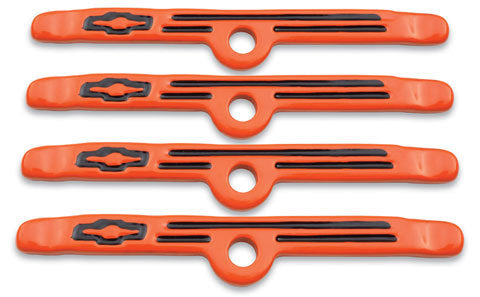 Valve Cover Hold-Downs - Orange 4pcs. Engine Valve Cover Hold Down Tab Proform