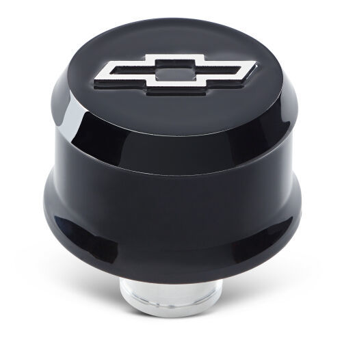 Breather Cap Slant Edge Liquid Black Valve Cover Breathers and Components Proform